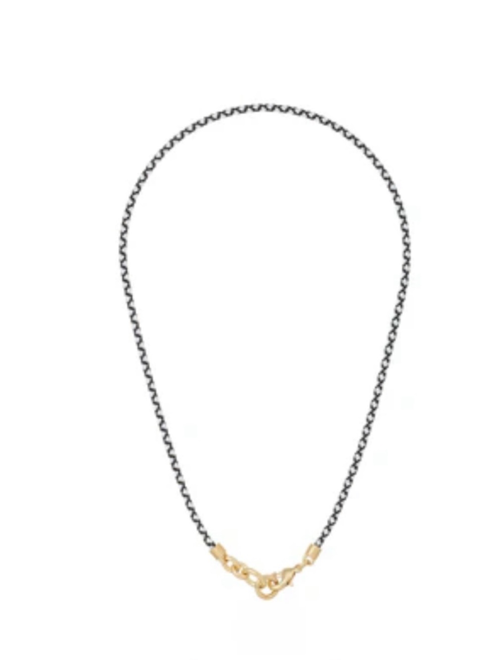 ROXANNE ASSOULIN The Happy Cord Charm Necklace salt & pepper* Without Charm